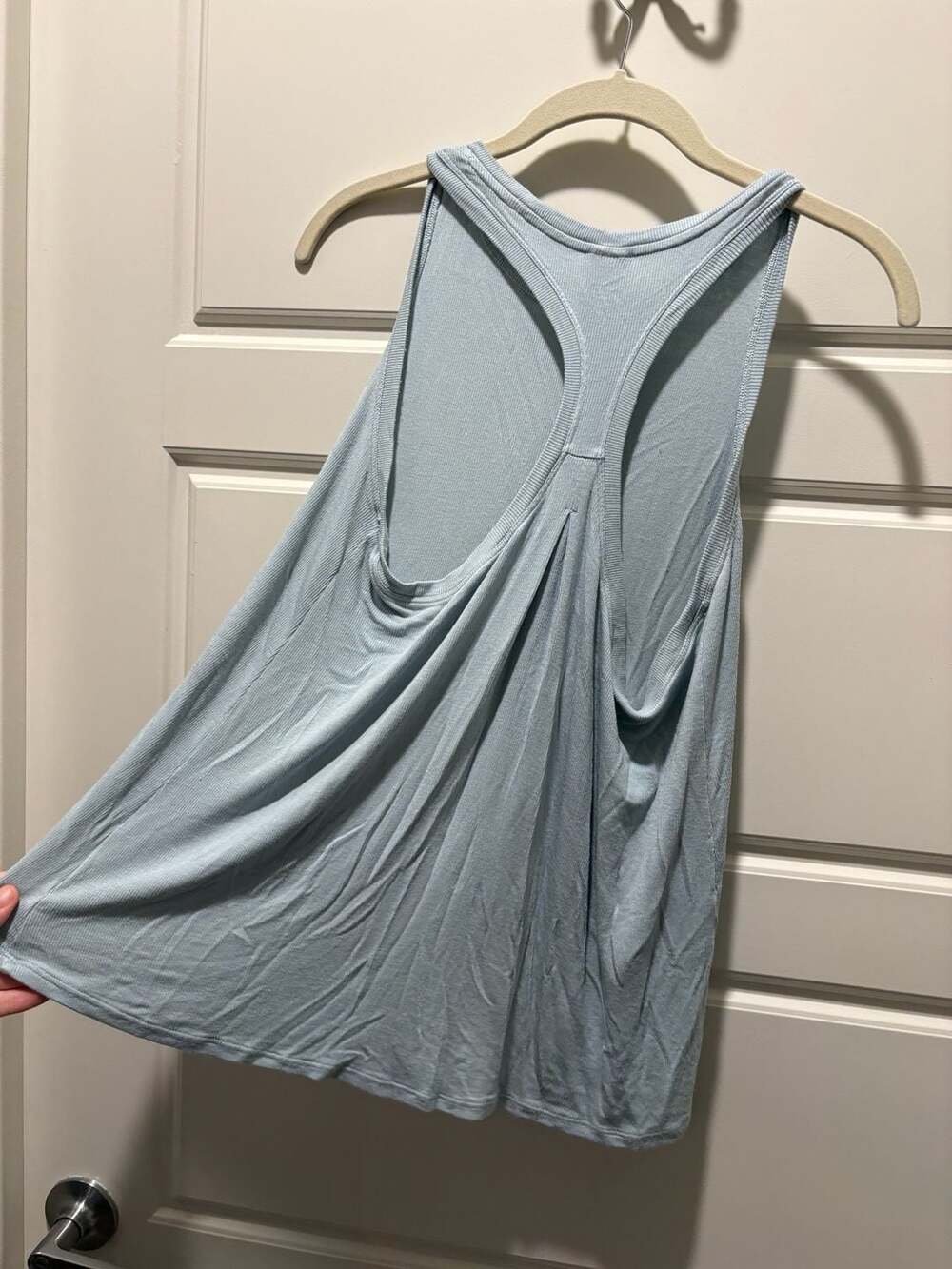 Athleta Ribbed Racerback High-Low Hem Tank Top - Picture 4 of 4